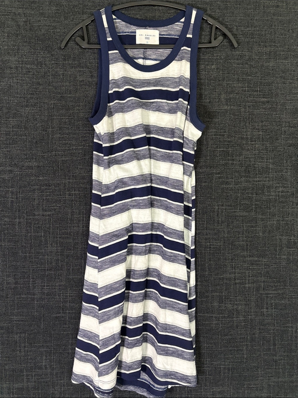 Sol Angeles Navy & White Striped Crewneck Tank
